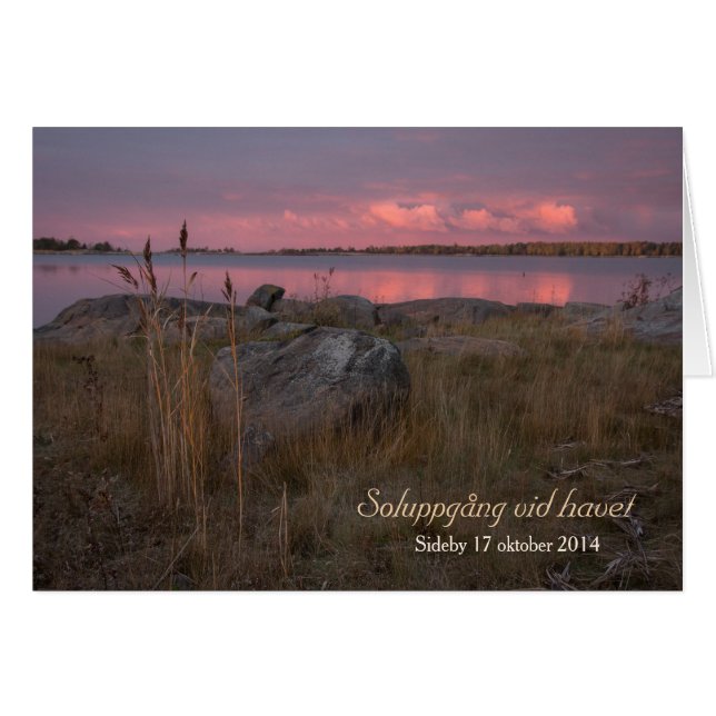 Soluppgång vid havet CC0759 Sideby Siipyy (Front Horizontal)