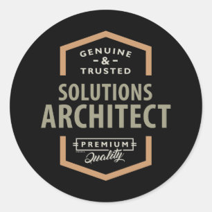Solutions Architect Classic Round Sticker