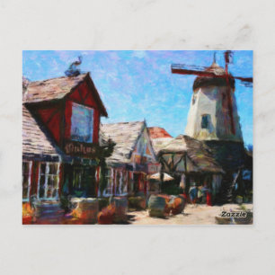 Solvang Windmill Postcard