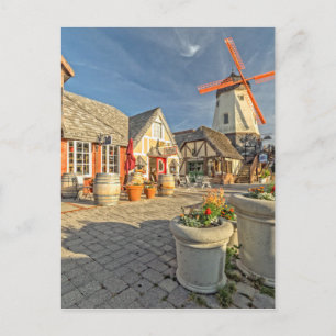 Solvang Windmill View Postcard