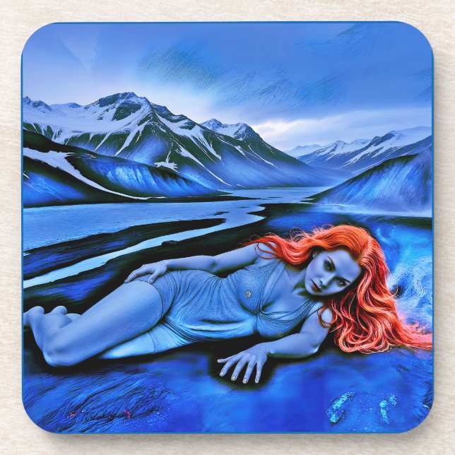 “Sólvátra”  - Flame Beneath Ice Coaster (Front)