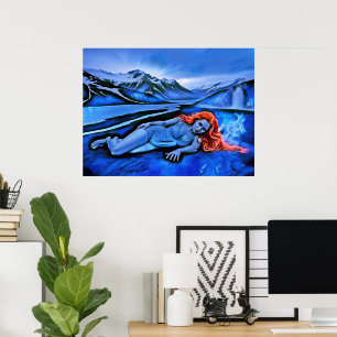 “Sólvátra” - Flame Beneath Ice Poster