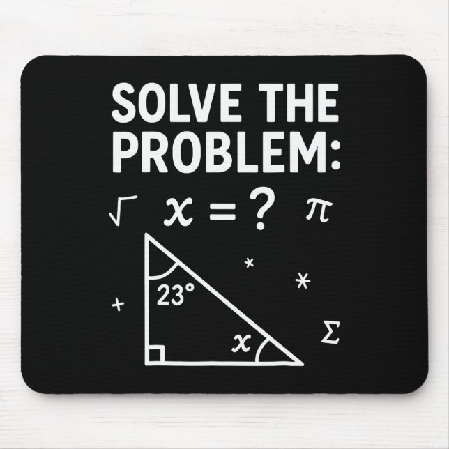 Solve The Problem Do The Math 67 Meme Funny Teache Mouse Pad (Front)