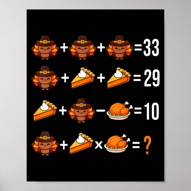 Solve The Problem Funny 67 Meme Brainrot Math Teac Poster (Front)