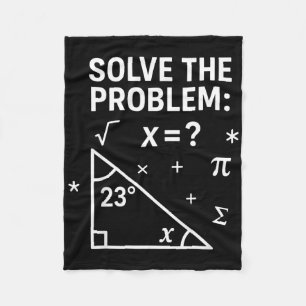 Solve The Problem Funny Math 67 Meme Teacher Stude Fleece Blanket