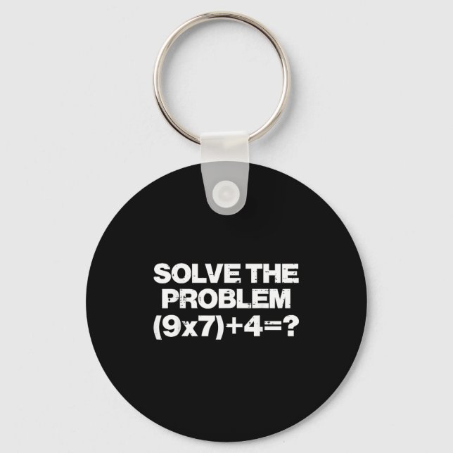 Solve The Problem Math 67 Meme 6 7 Costume Kids Bo Key Ring (Front)
