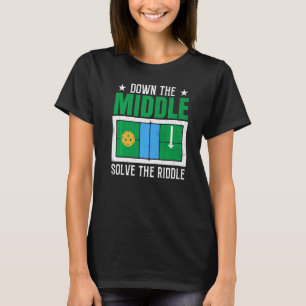Solve The Riddle  Pickleball Player Paddle Graphic T-Shirt