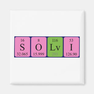 Sölvi periodic table name magnet