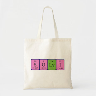 Sölvi periodic table name tote bag