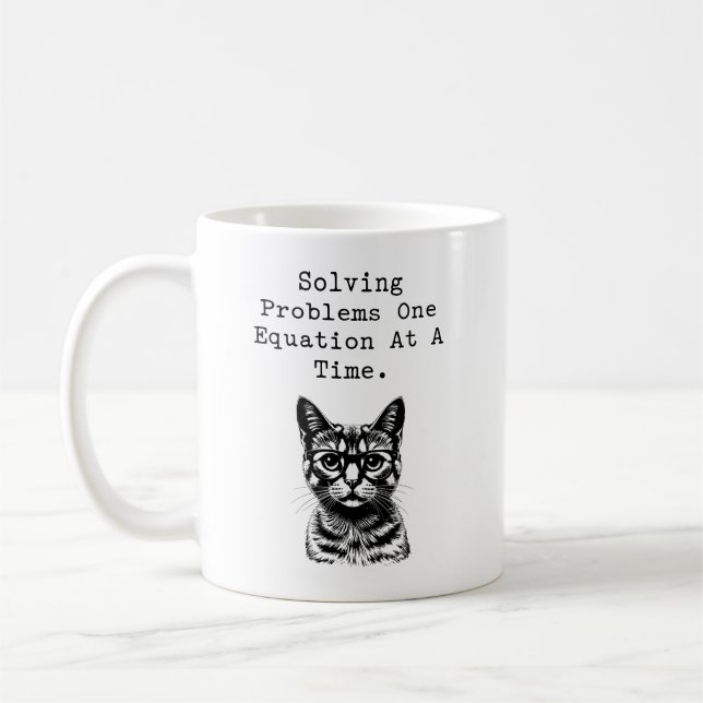 Solving Problems One Equation at a Time Coffee Mug (Left)