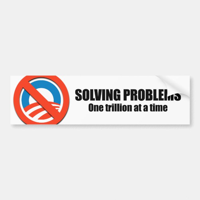 Solving problems, one trillion at a time bumper sticker (Front)