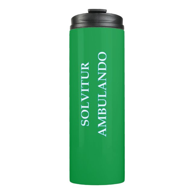 SOLVITUR AMBULANDO Thermal Tumbler (Front)