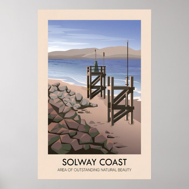 Solway Coast AONB Travel Poster (Front)