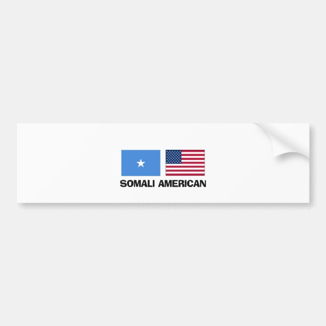 Somali American Bumper Sticker (Front)