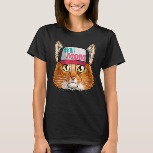 Somali Cat 1 Mum Mothers Day Decor T-Shirt