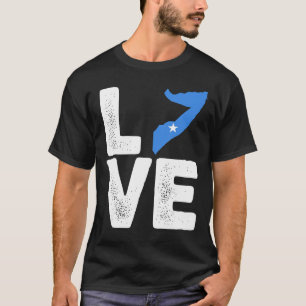 Somali pride Love Somalia flag Map Black History M T-Shirt