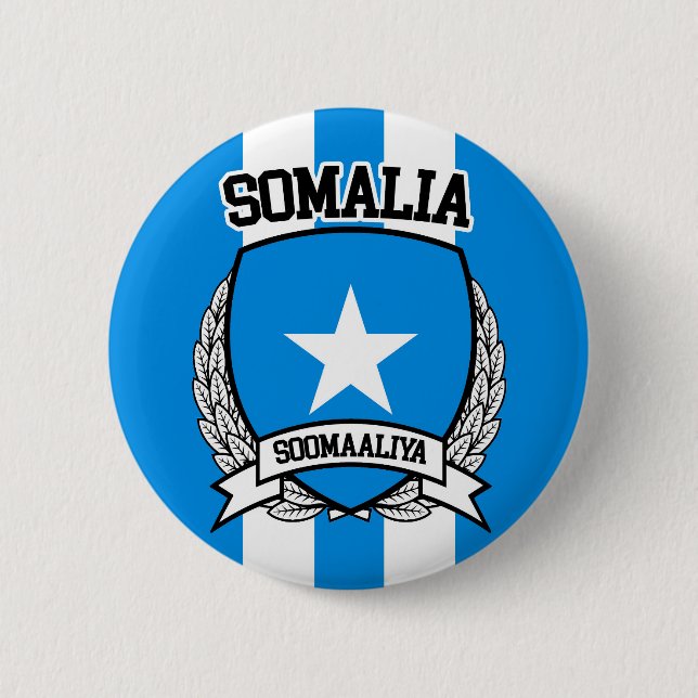 Somalia 6 Cm Round Badge (Front)
