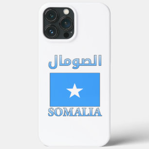 Somalia Flag الصومال Arabic & English WordArt Cool iPhone 13 Pro Max Case