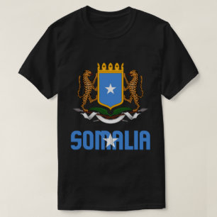 Somalia Flag and Coat Of Arms Patriotic T-Shirt