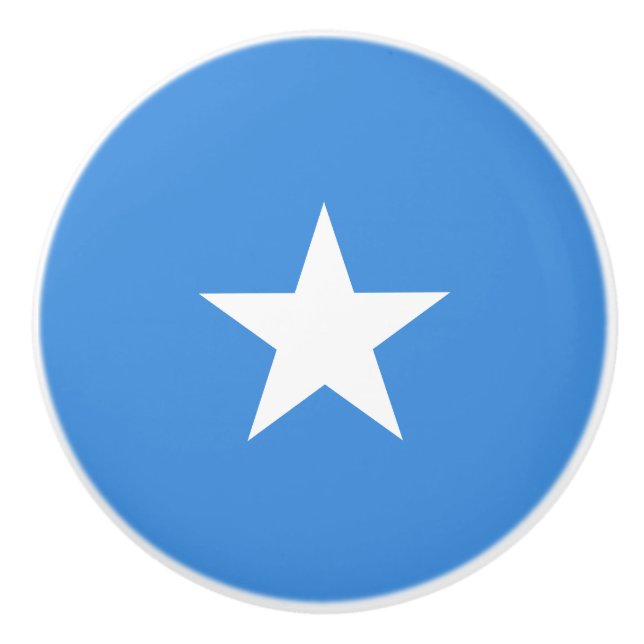 Somalia Flag Ceramic Knob (Front)