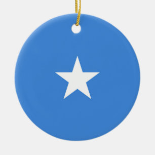 Somalia flag ceramic ornament