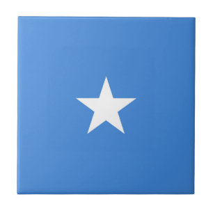 Somalia flag ceramic tile