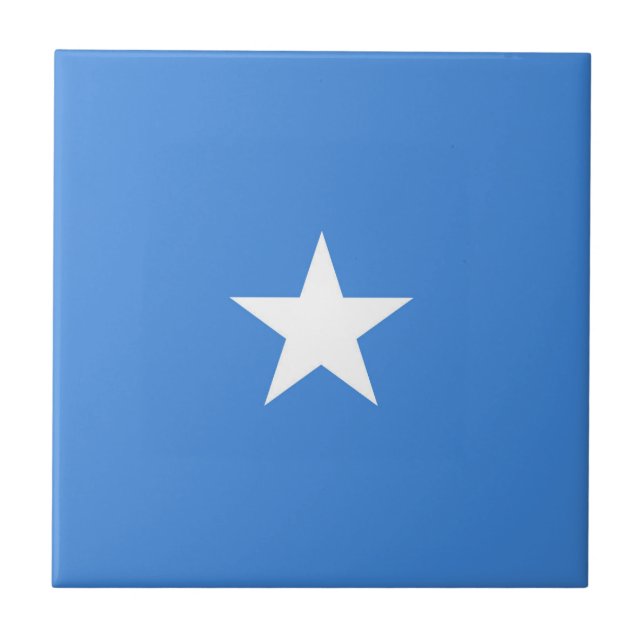 Somalia flag ceramic tile (Front)