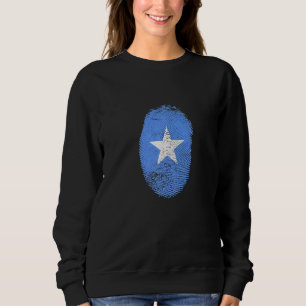 Somalia Flag Fingerprint Proud Somalis Men Women K Sweatshirt