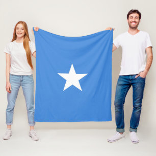 Somalia flag fleece blanket