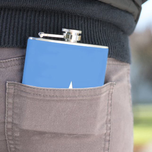 Somalia flag hip flask (In Situ)