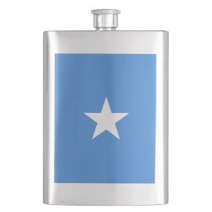 Somalia flag hip flask