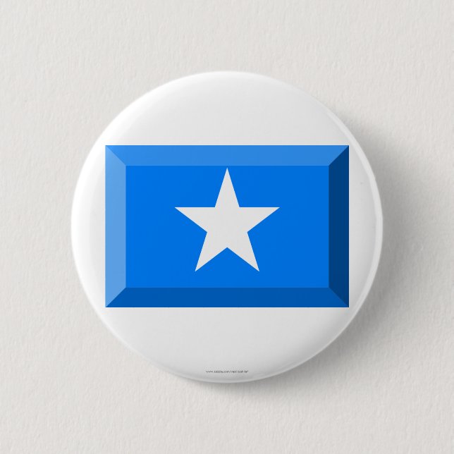 Somalia Flag Jewel 6 Cm Round Badge (Front)