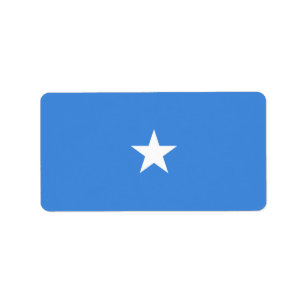 Somalia flag label