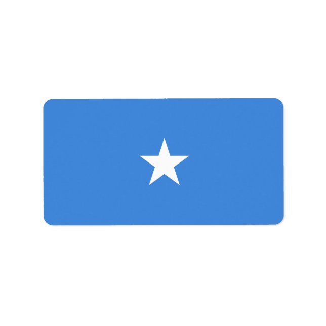Somalia flag label (Front)