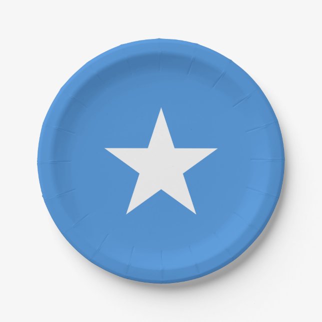 Somalia Flag Paper Plate (Front)