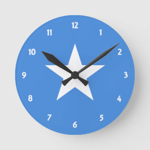 somalia flag round clock