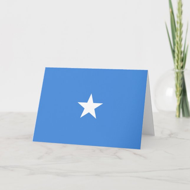 Somalia flag thank you card (Front)