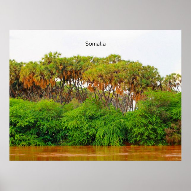 Somalia, landscape photograph poster (Front)