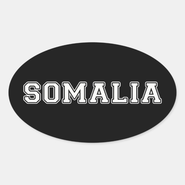 Somalia Oval Sticker (Front)