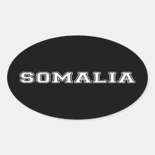 Somalia Oval Sticker