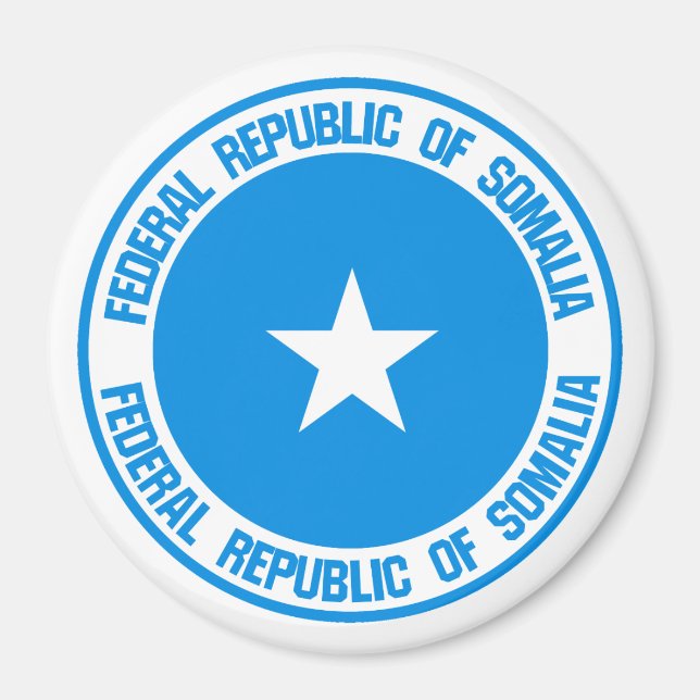 Somalia Round Emblem Magnet (Front)