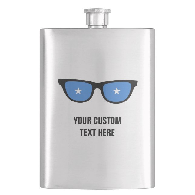 Somalia Shades custom flask (Front)
