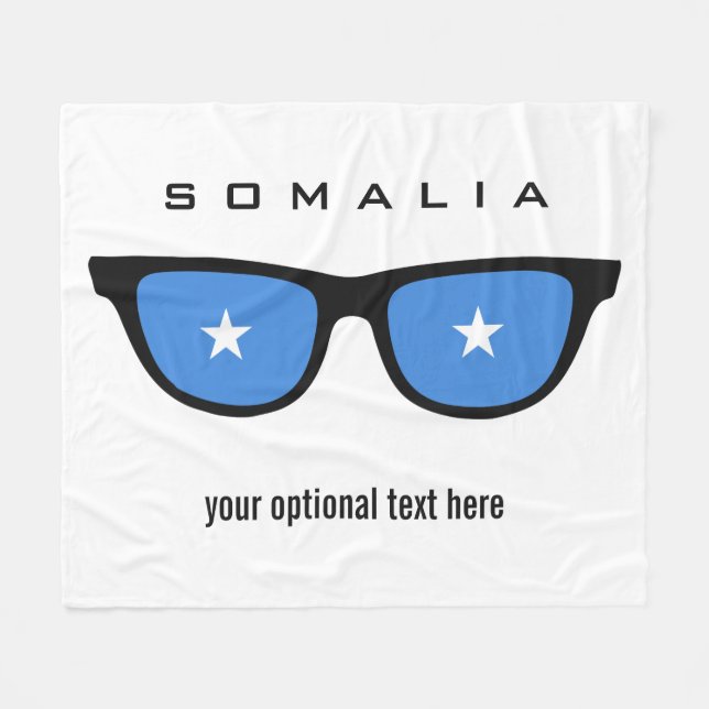 Somalia Shades custom fleece blankets (Front (Horizontal))