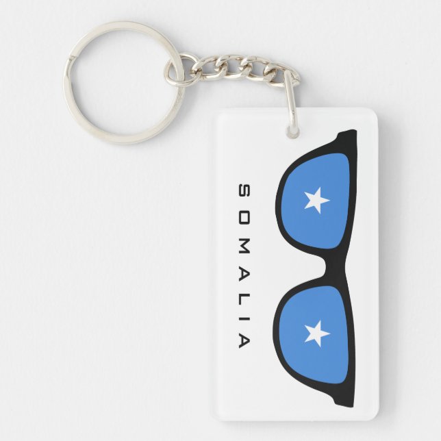 Somalia Shades custom text & colour key chain (Front)