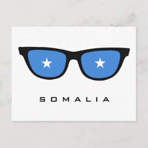 Somalia Shades custom text & colour postcard