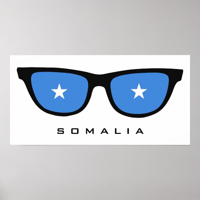 Somalia Shades custom text & colour poster (Front)