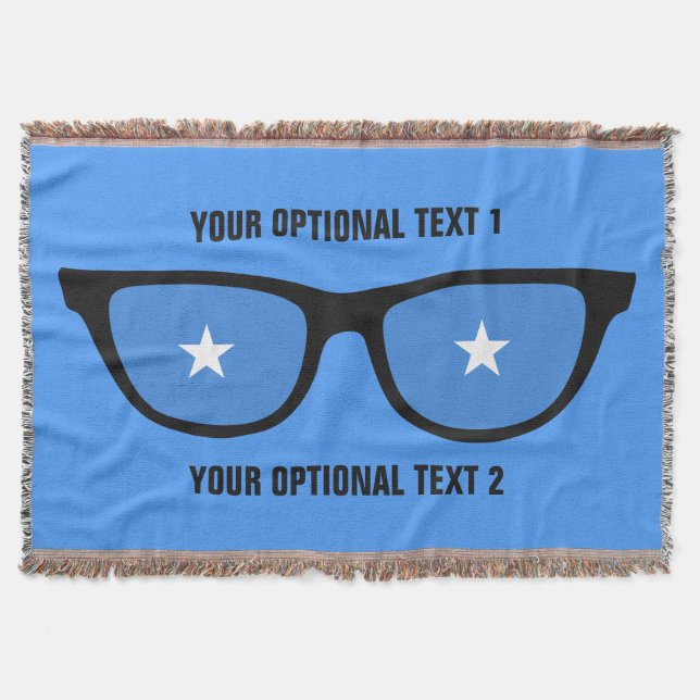 Somalia Shades custom throw blanket (Front)