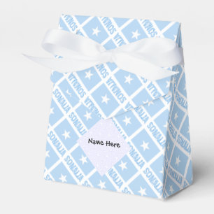 Somalia Somali Flag Tiled Black Personalisation Favour Box