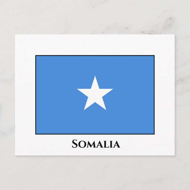 Somalia (Somalian) Flag Postcard (Front)