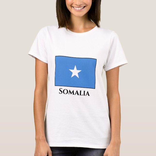 Somalia (Somalian) Flag T-Shirt (Front)